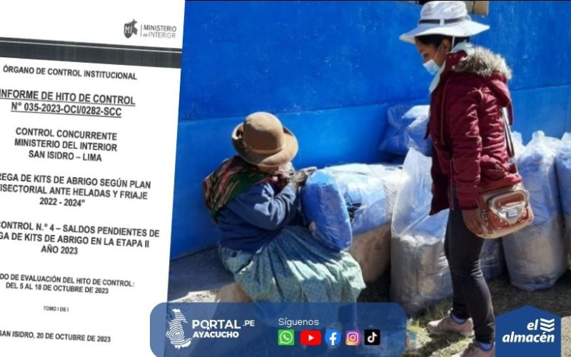 En las regiones Puno, Cusco, Ayacucho y Ucayali se encuentra el mayor número de prendas de invierno almacenadas