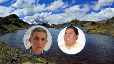 Auberto Morote, presidente de la Federación Agraria de Ayacucho (FADA), y el Dr. Alexi Avilez. plantean acciones para garantizar el agua para Ayacucho.